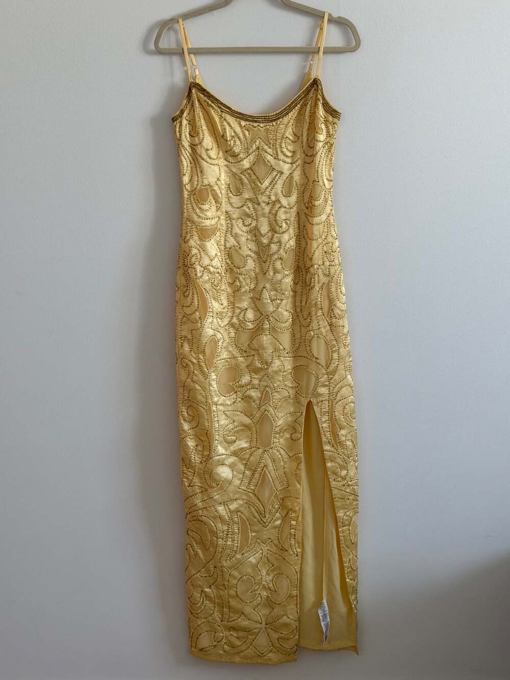 Yellow Embroidered Gown
